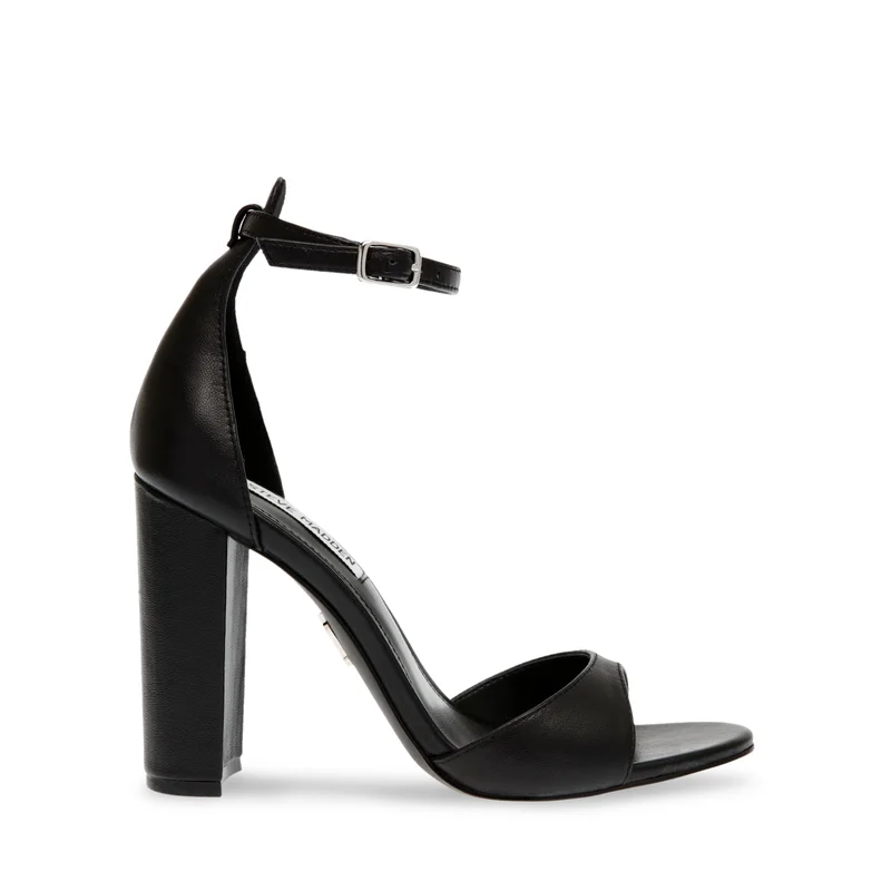 Steve madden capsule black leather women's sandals